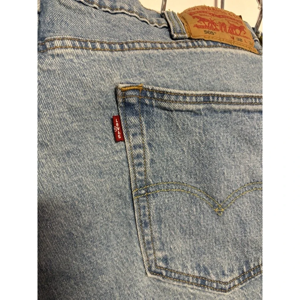 Men's Levi's Light Blue Denim 38x30 Straight Regular Fit 500 Series